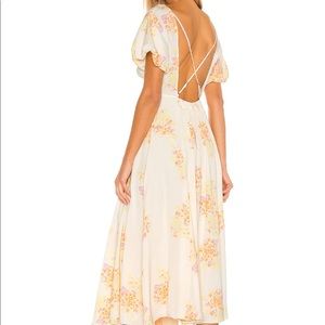 Free People Laura Printed Maxi xs